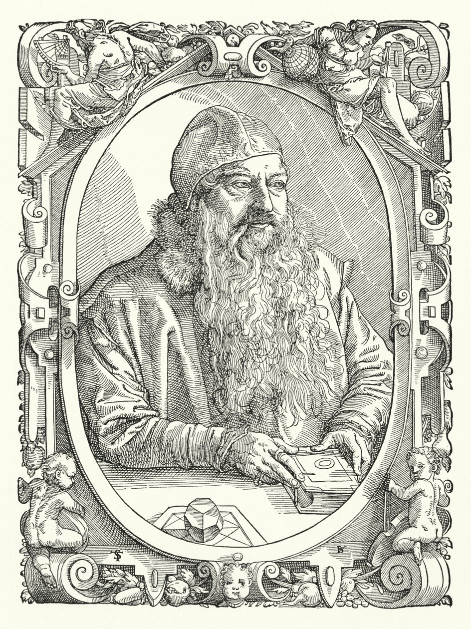 Stephan Brechtl, 16th Century German Mathematician by Tobias Stimmer