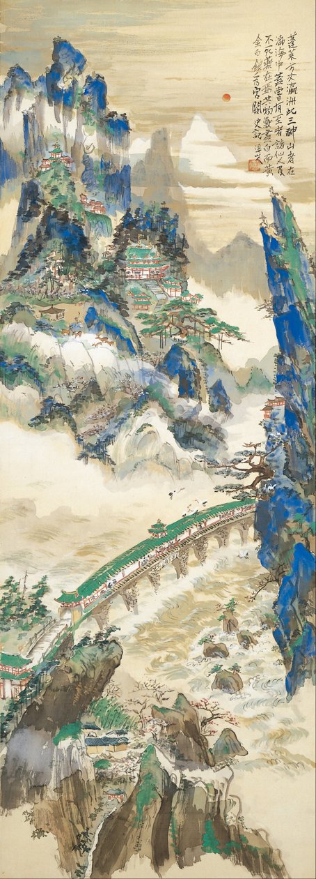 Mt. Penglai (Mountain of Immortals) by Tomita Keisen