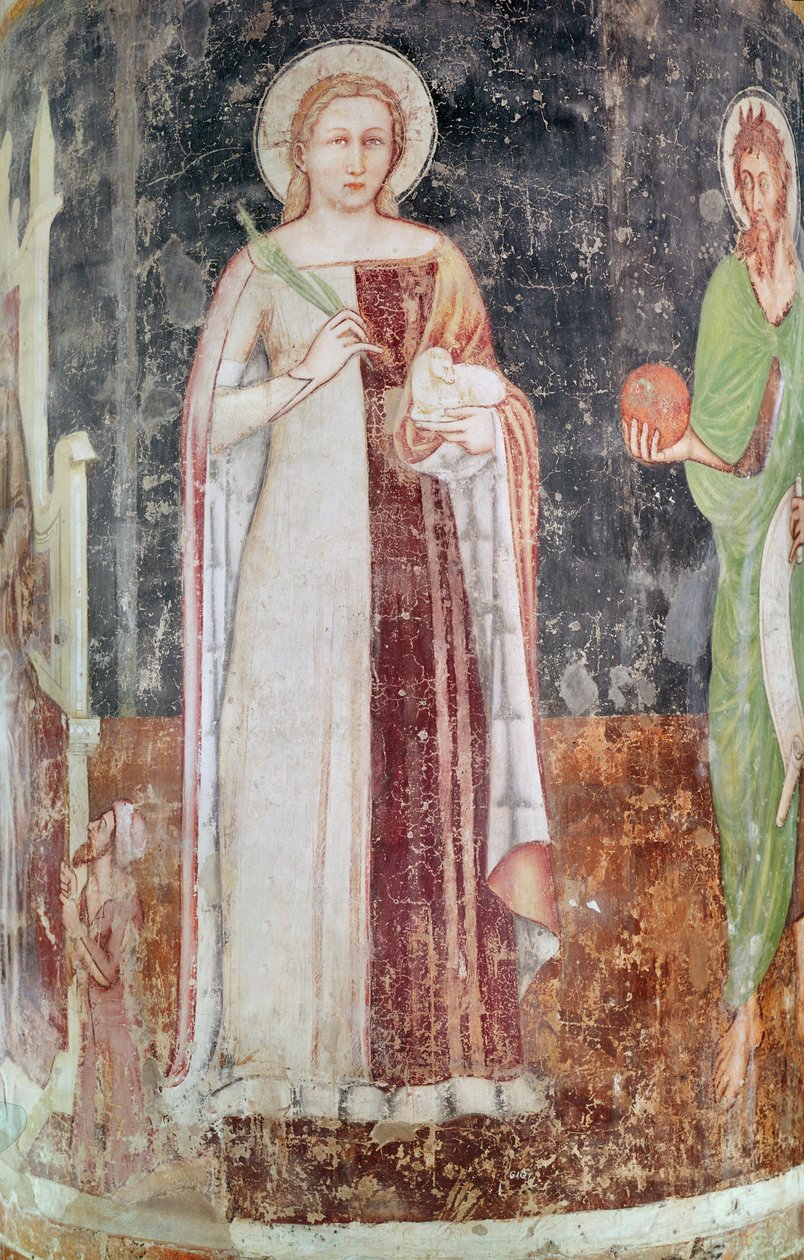 St. Agnes by Tommaso da Modena