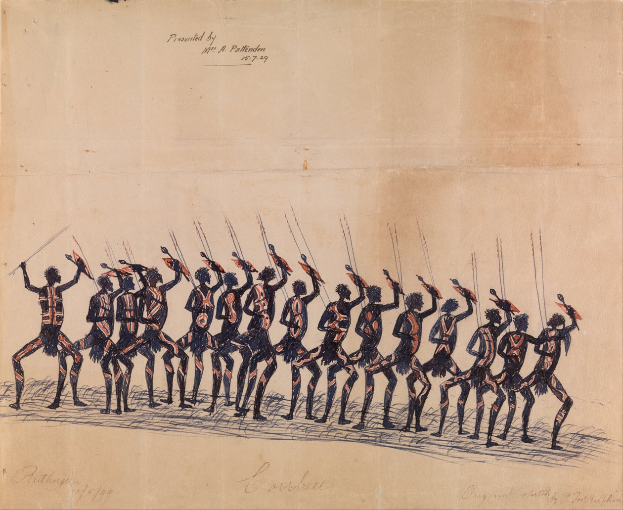 Rutherglen Corroboree by Tommy McRae
