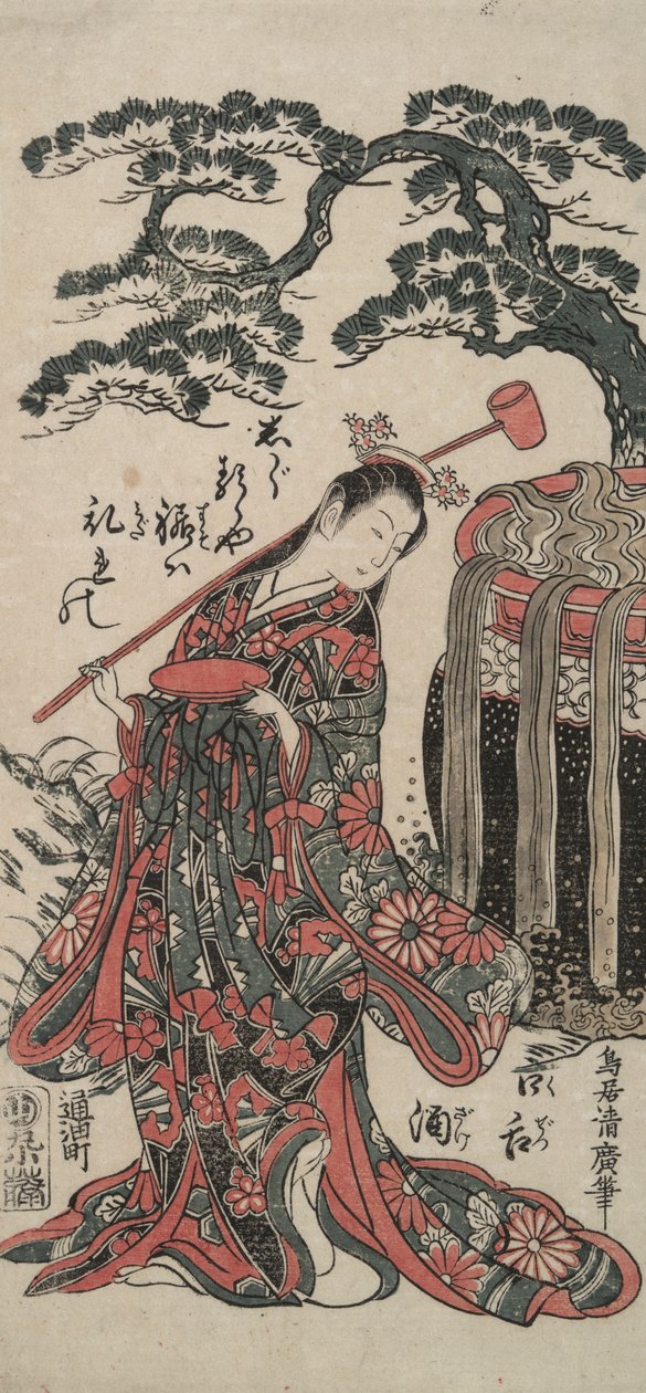 Scene from a Shosa (Dancing Act) by Torii Kiyohiro