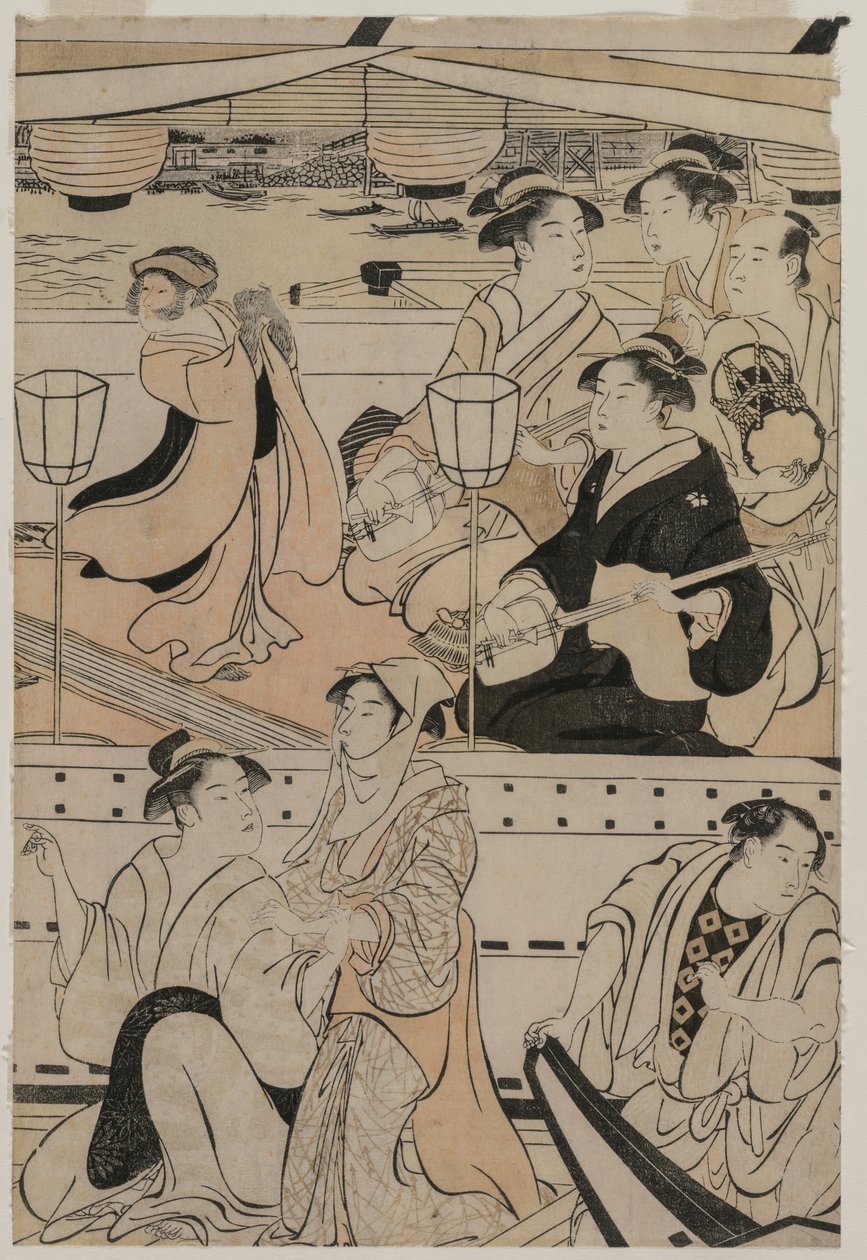 Boating Party on the Sumida River by Torii Kiyonaga