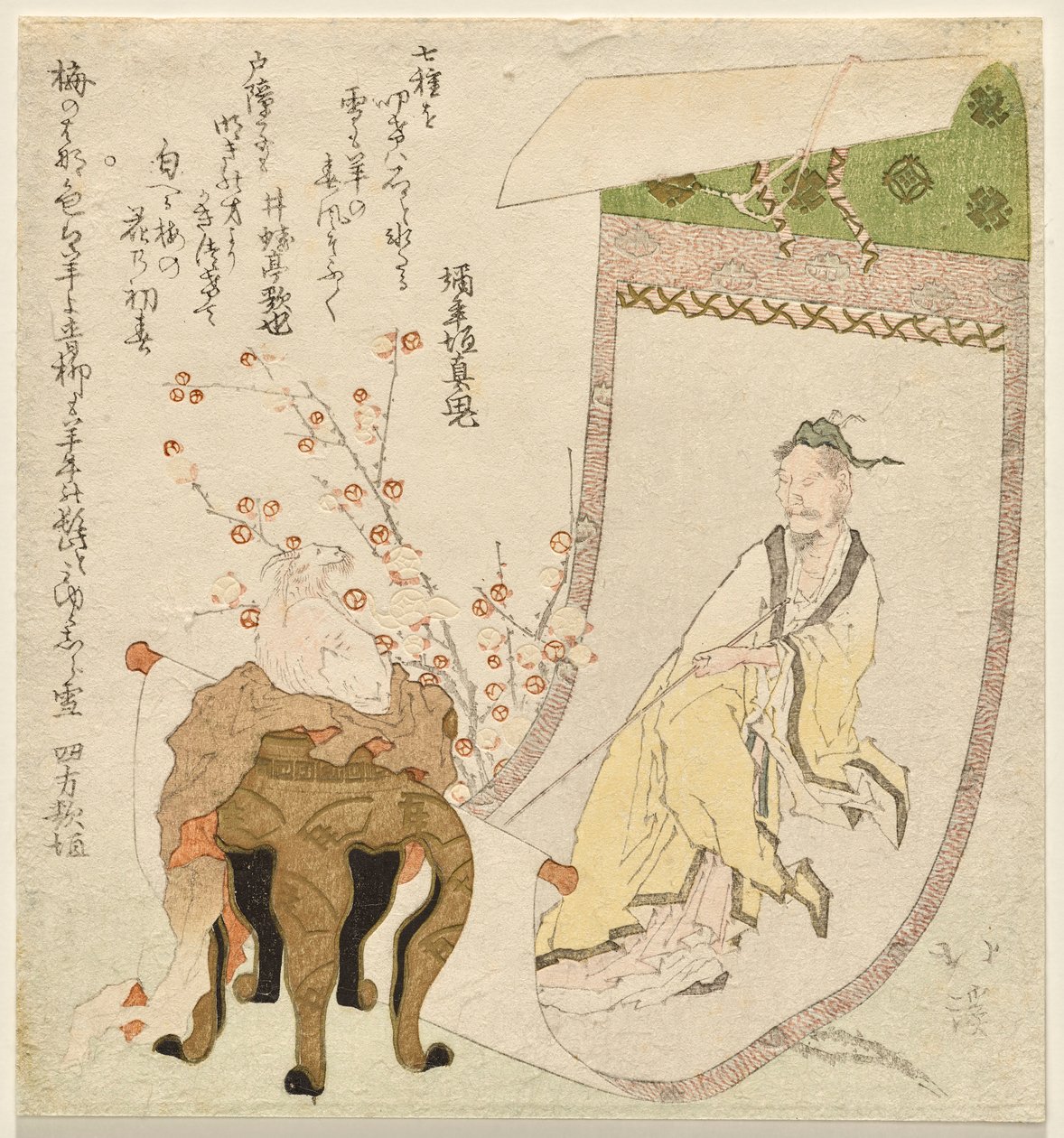 Unfurled Scroll of a Chinese Hermit by Totoya Hokkei