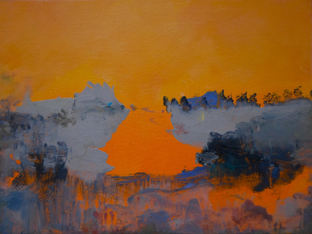 Tangerine Dreamscape 1, 2024 by Tracy Lambros
