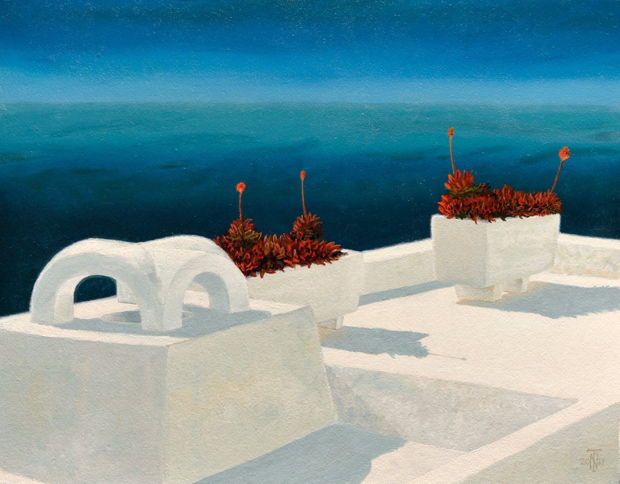 Santorini 5, 2010 by Trevor Neal