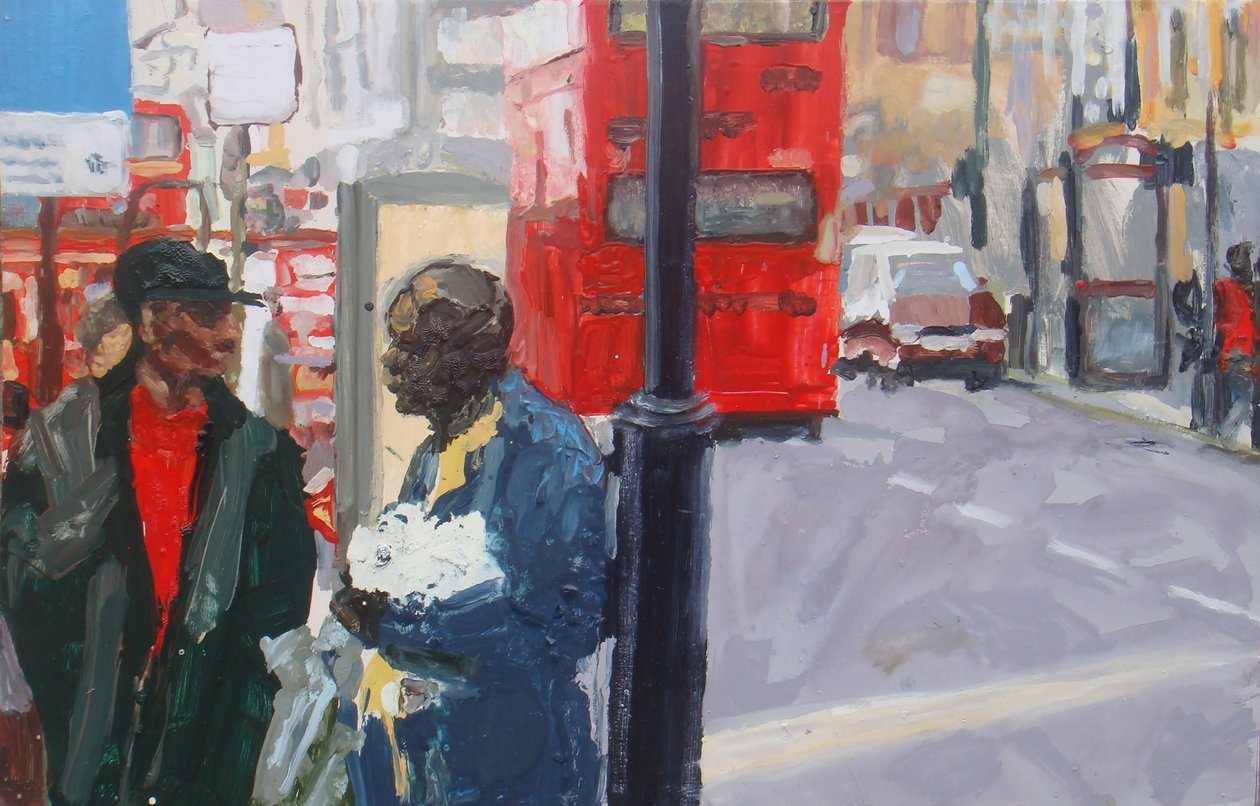 Street conversation by Trevor Burgess