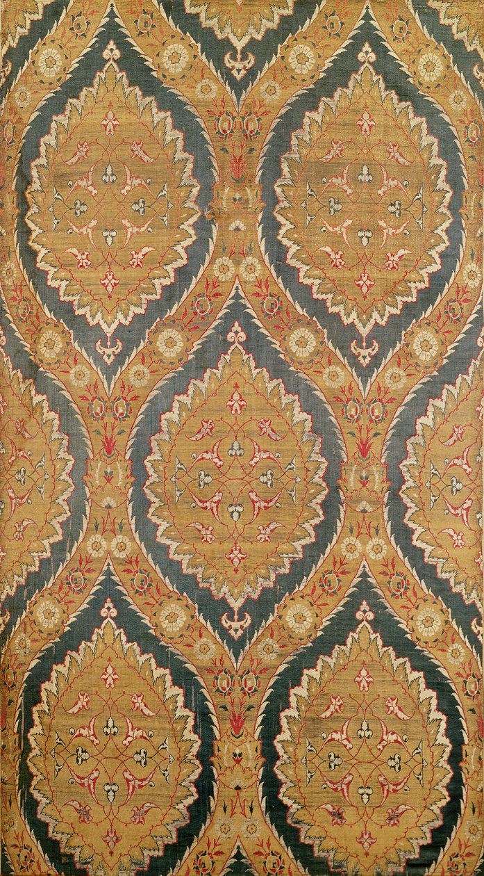 Textile panel, 16th-17th century by Turkish School