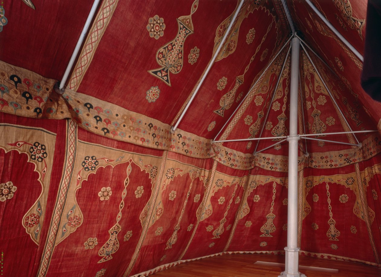 Interior of a Turkish Tent by Turkish School