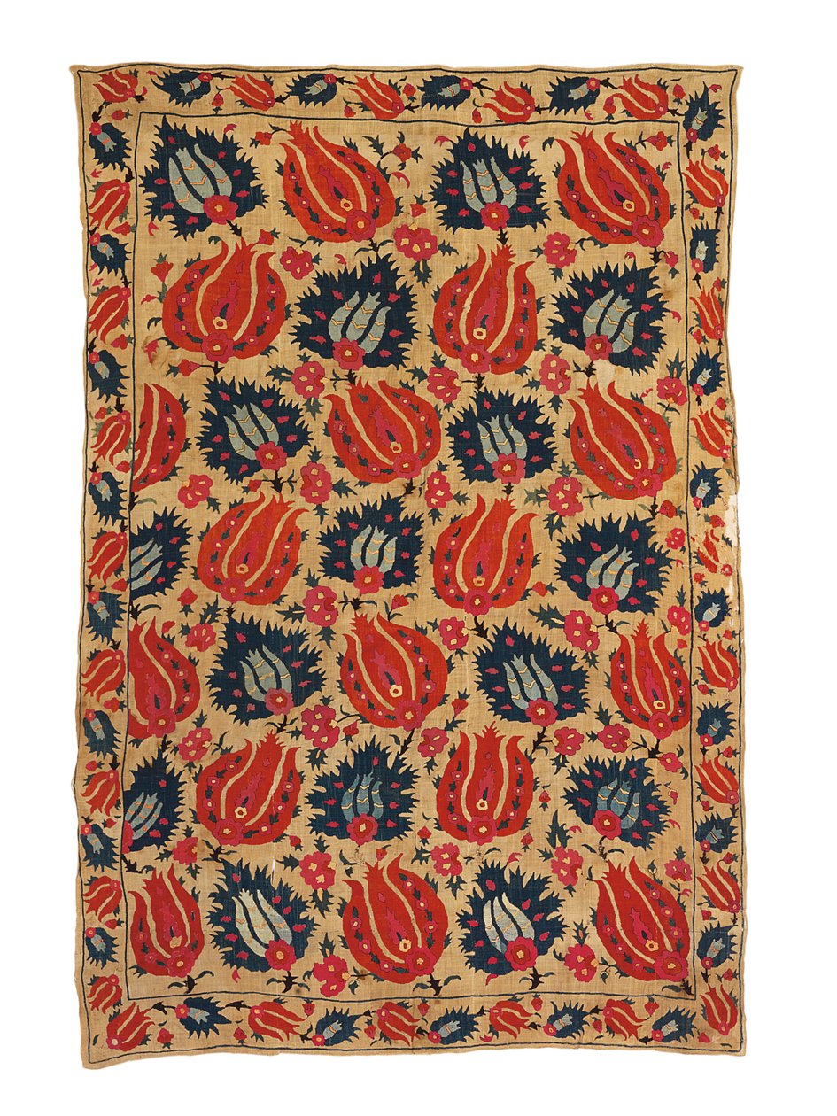 Ottoman Embroidered Hanging, Early 18th Century by Turkish School