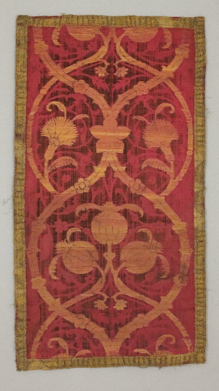 Panel: velvet with voided design by Turkish School