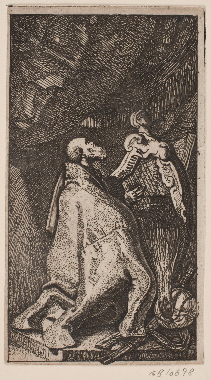 David Playing the Harp by Ubekendt