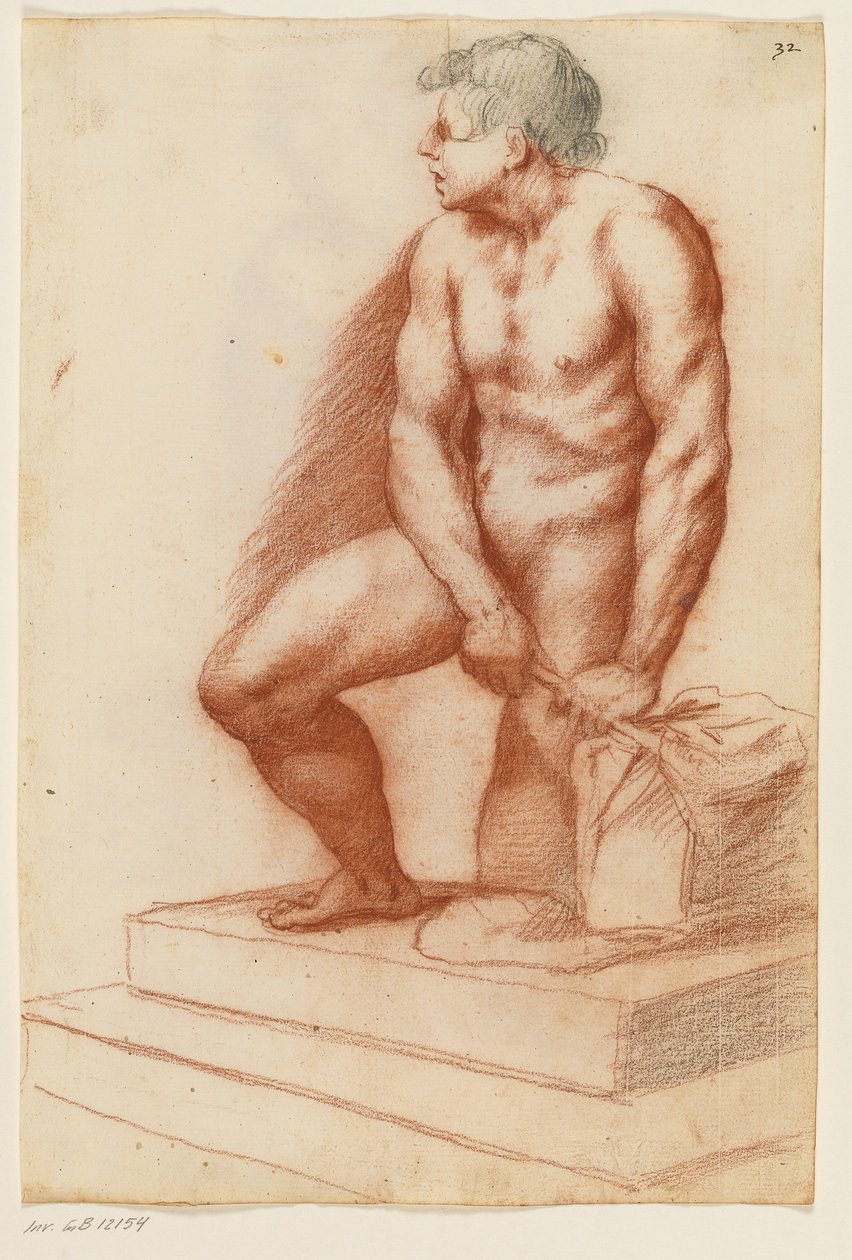 Standing Muscular Man, Cut Off at the Head by Ubekendt