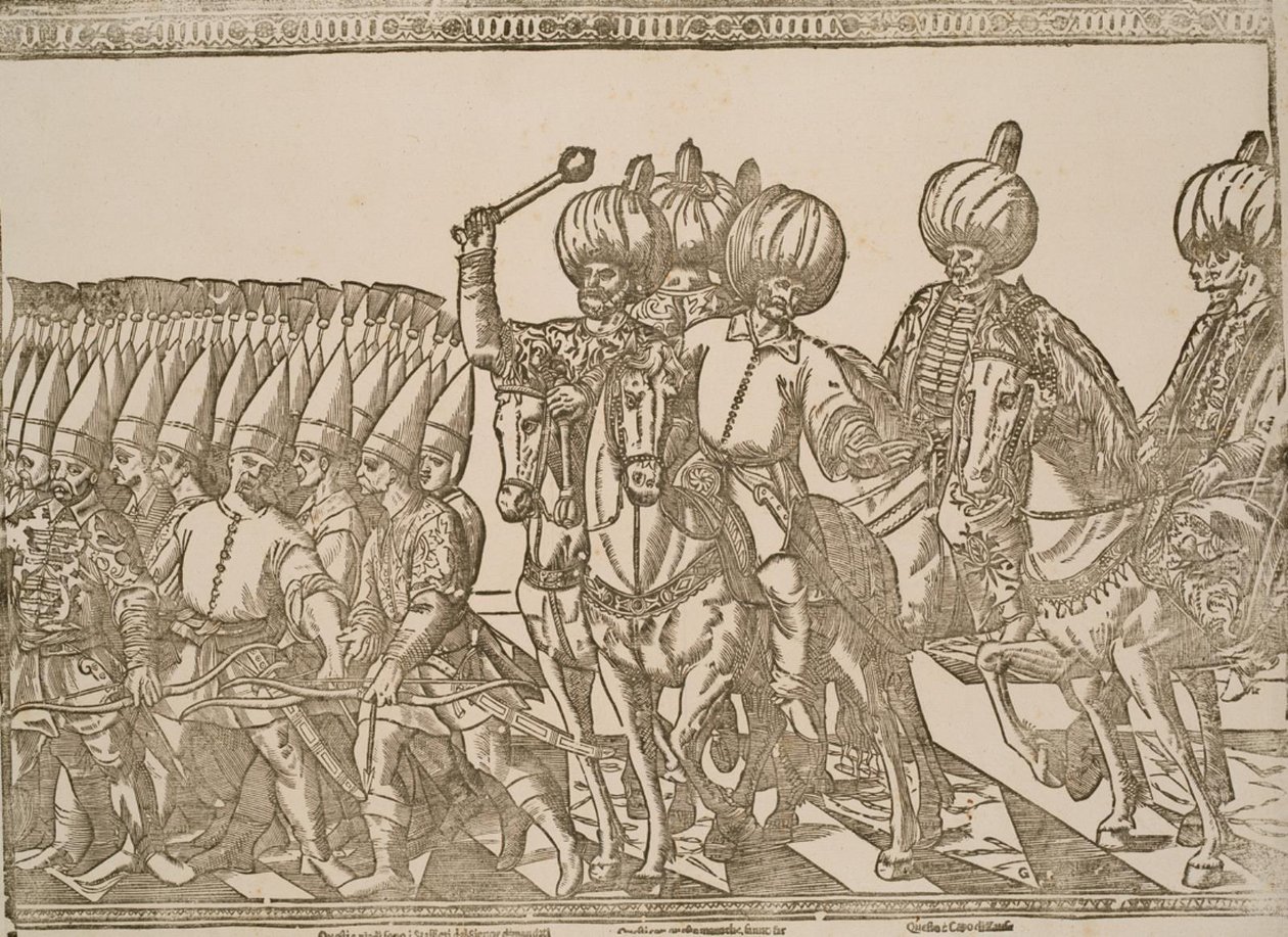 A Turkish Procession by Ubekendt KKSgb6453