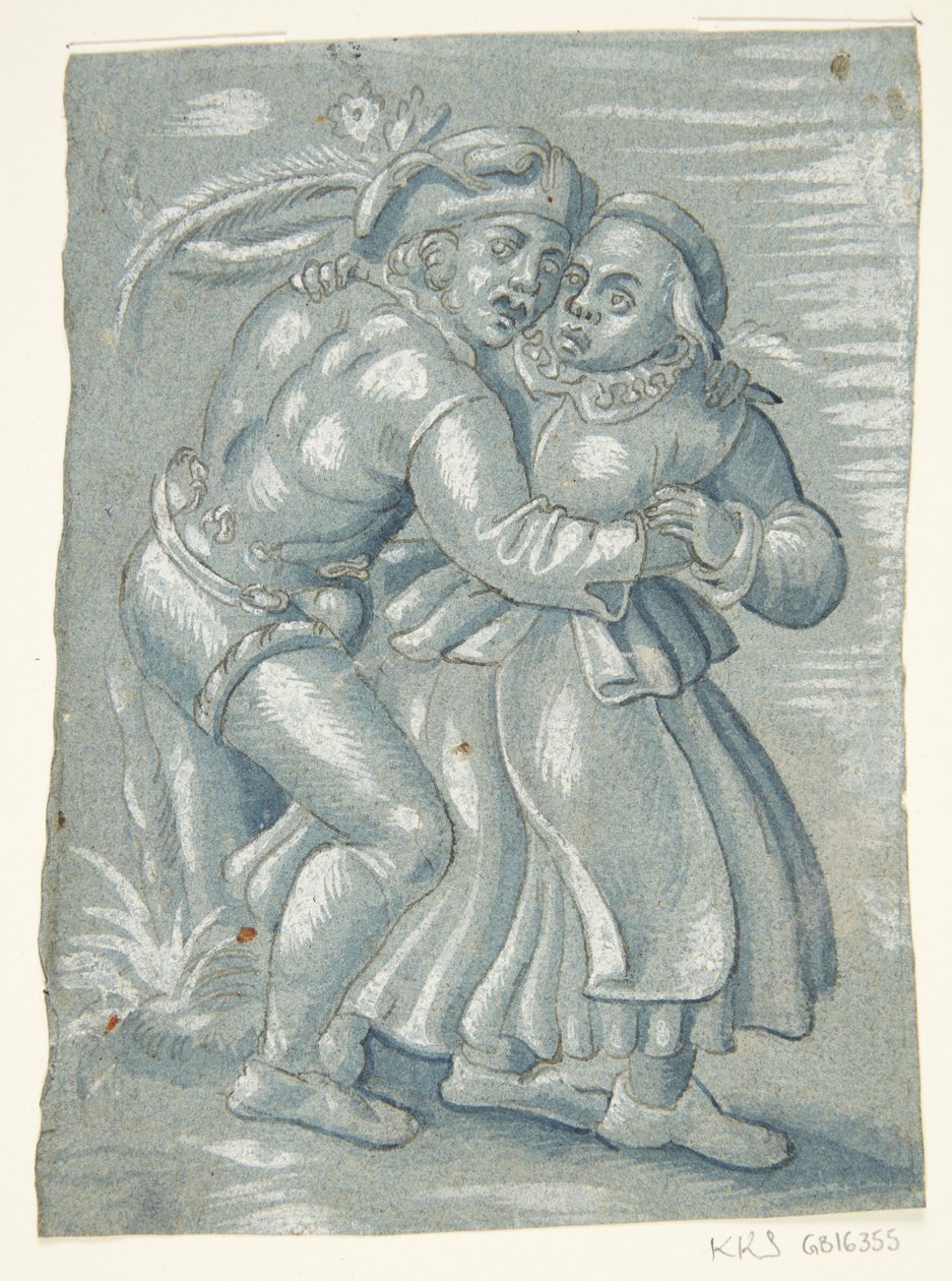 A Terrified Couple by Ubekendt Ubekendt