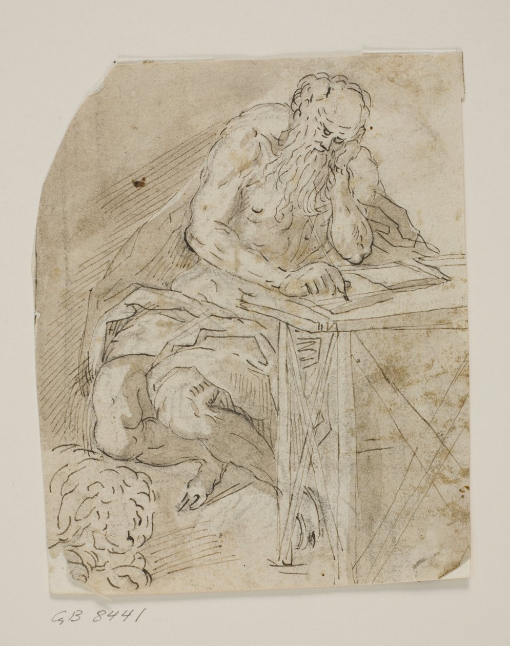 St Jerome in His Study by Ubekendt Ubekendt