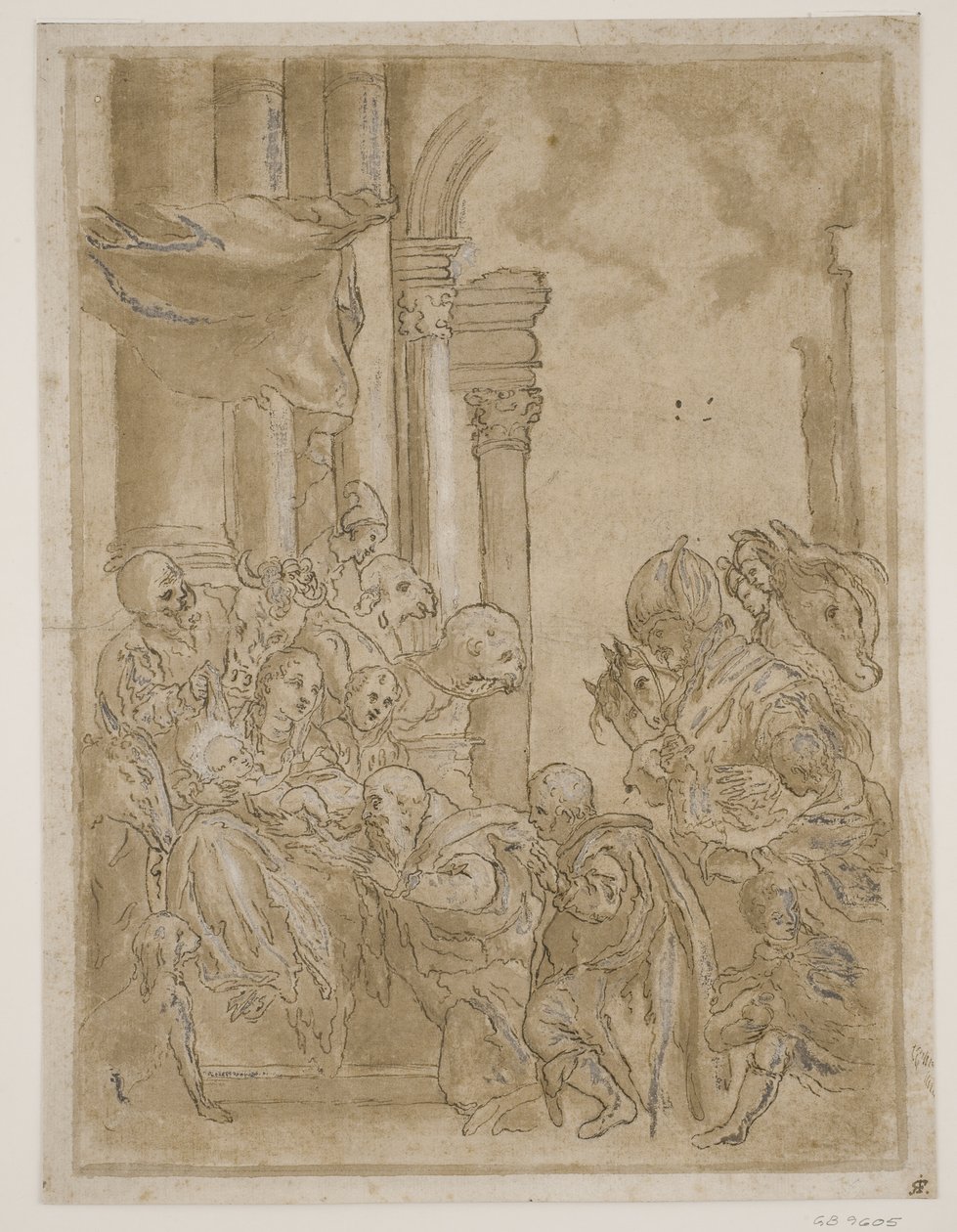 The Adoration of the Magi by Ubekendt Ubekendt