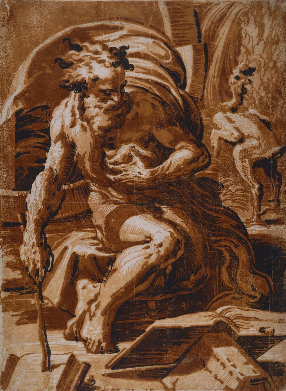Diogenes by Ugo da Carpi