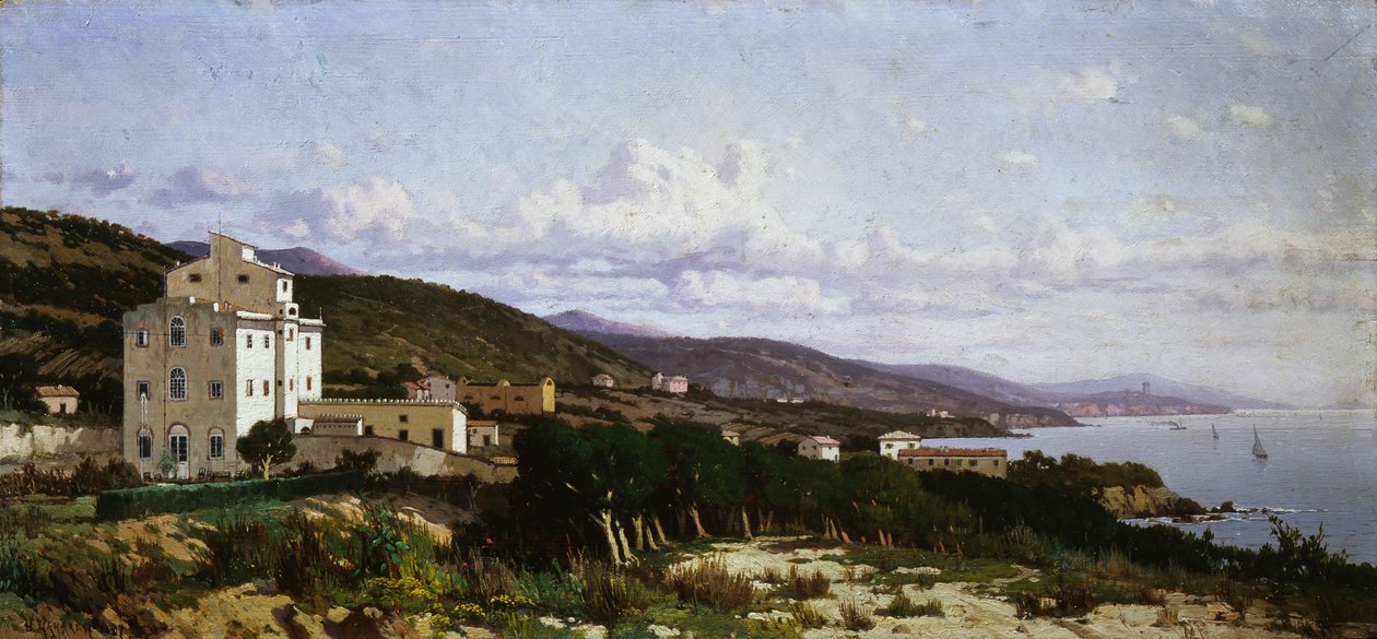 View of Castiglioncello by Ugo Manaresi