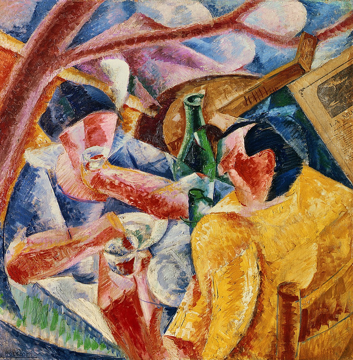 Under the Pergola in Naples or Under the Pergola, 1914 by Umberto Boccioni