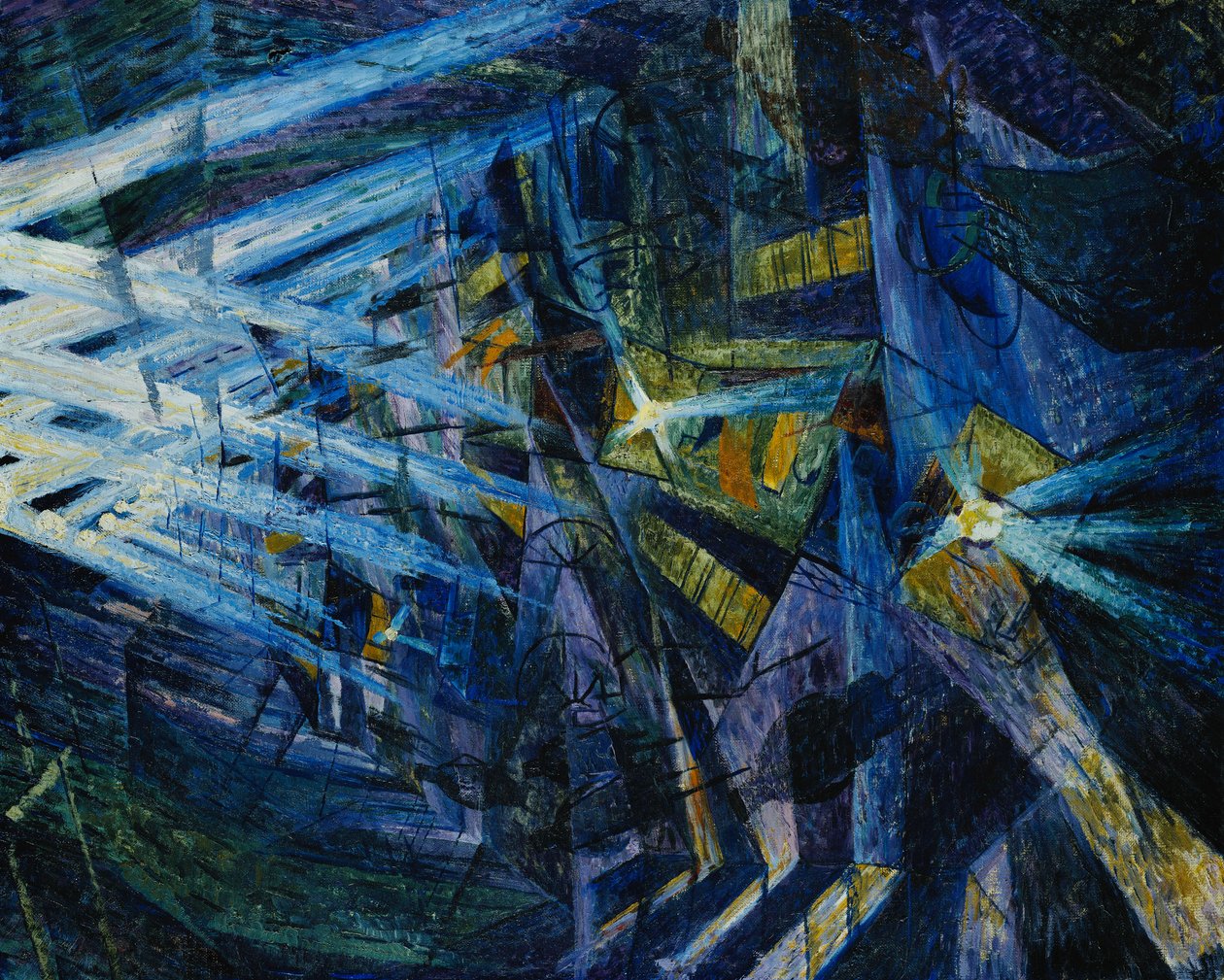 The Forces of a Street, 1911 by Umberto Boccioni