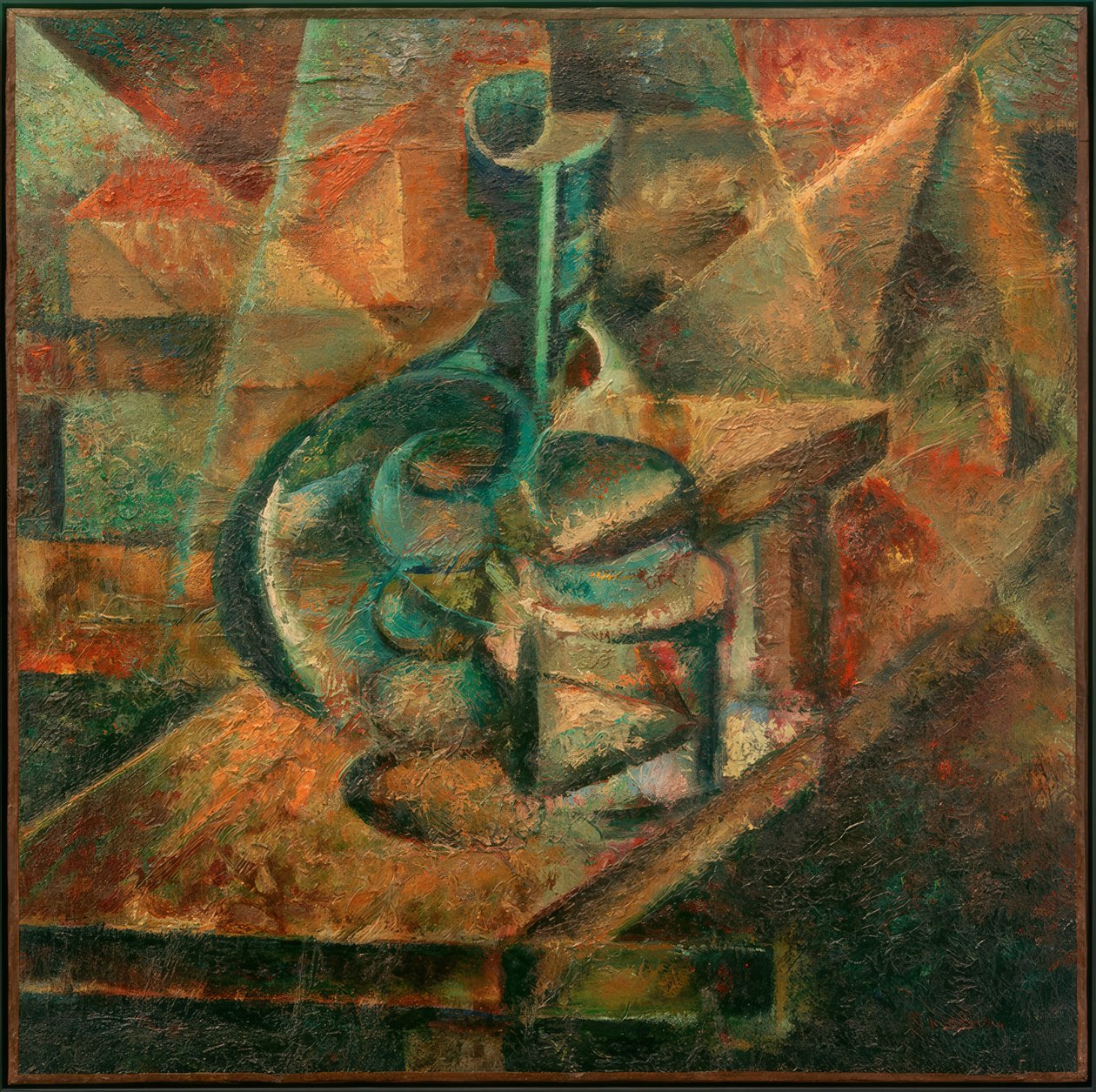 Still Life with Bottle by Umberto Boccioni