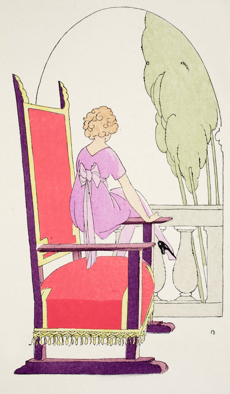 Waiting on the balcony by Umberto Brunelleschi