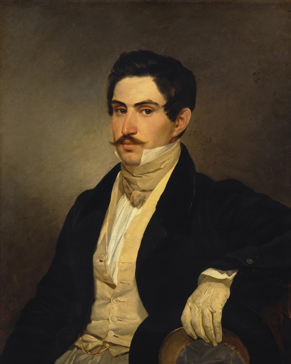 Portrait of N.A. Okhotnikov by K.P. Bryullov by Unbekannt Unbekannt