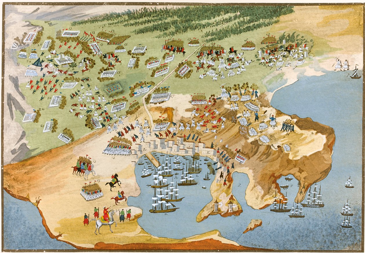 Battles Around Piraeus During the Greek War of Independence by Unbekannt Unbekannt