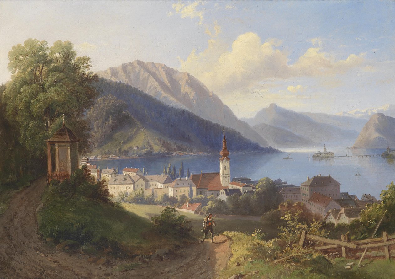 View of Gmunden by Unbekannt Unbekannt