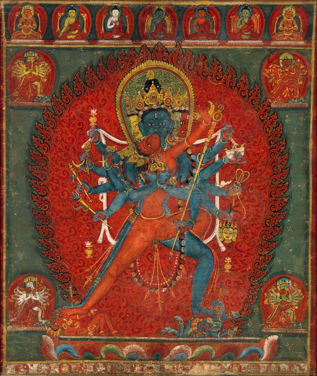 Chakrasamvara and Vajravarahi by Unbekannt Unbekannt