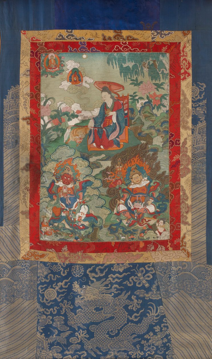 Dharmatala, and Lokapalas Virupaksha and Vaishravana by Unbekannt Unbekannt