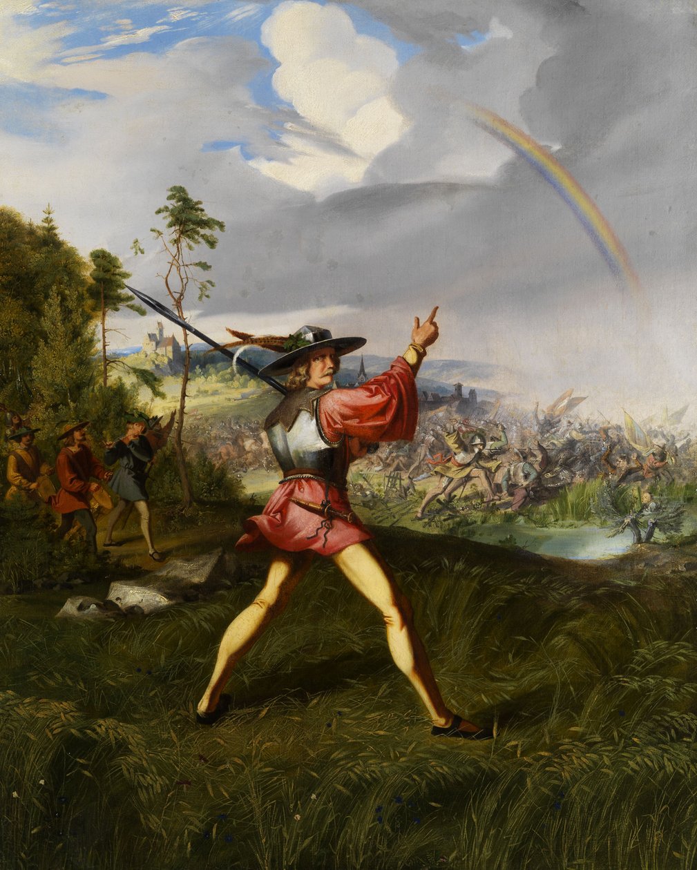 The Battle of Dürnkrut and Jedenspeigen by Unbekannt Unbekannt