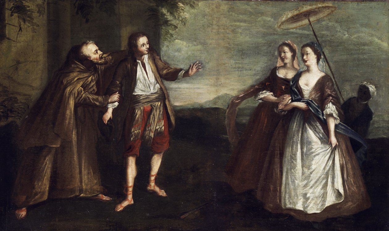 The Difficult Decision (Young Man Between Monastic and Secular Life) by Unbekannt Unbekannt