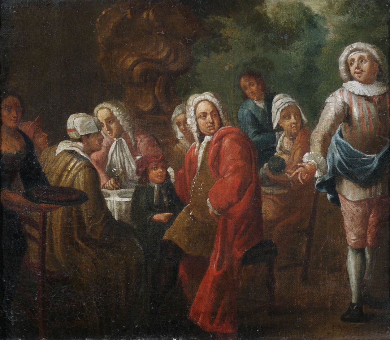 A Company at the Table by Unbekannt Unbekannt