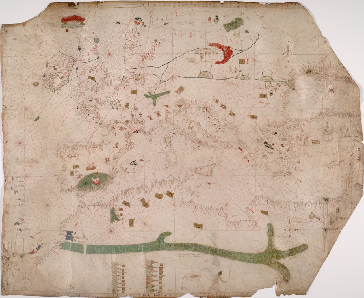 Nautical chart of the Mediterranean area, including Europe with British Isles and part of Scandinavia by Unbekannt Unbekannt
