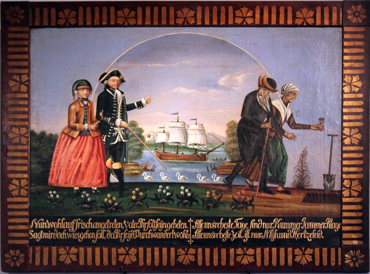 Passage through the Glass Globe; Allegory for the Passage through Life by Unbekannt Unbekannt