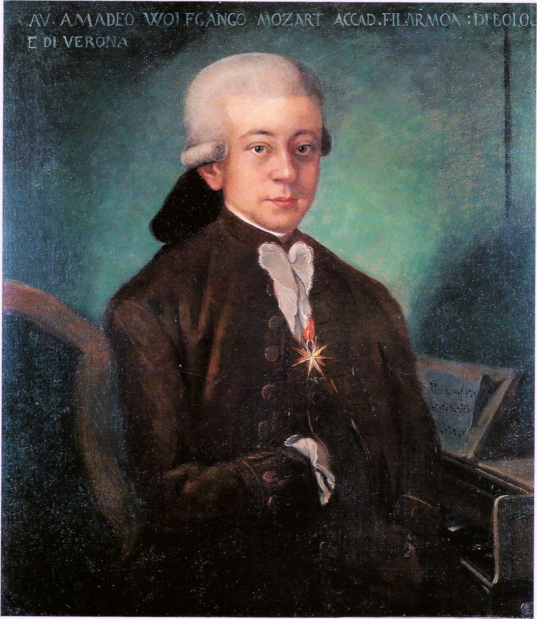 Portrait of Mozart by Unbekannt Unbekannt