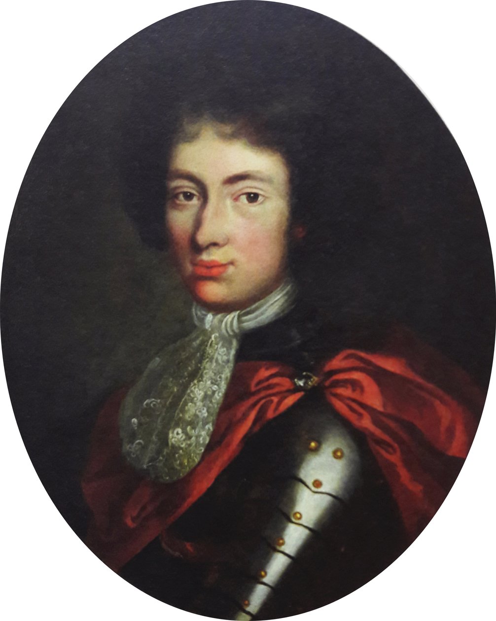Portrait of Prince Jakub Ludwik Sobieski in Armor by Unbekannt Unbekannt