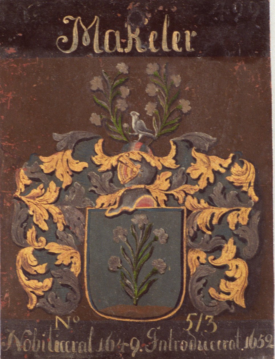 Sir John Maclean Coat of Arms in the Swedish House of Nobility by Unbekannt Unbekannt