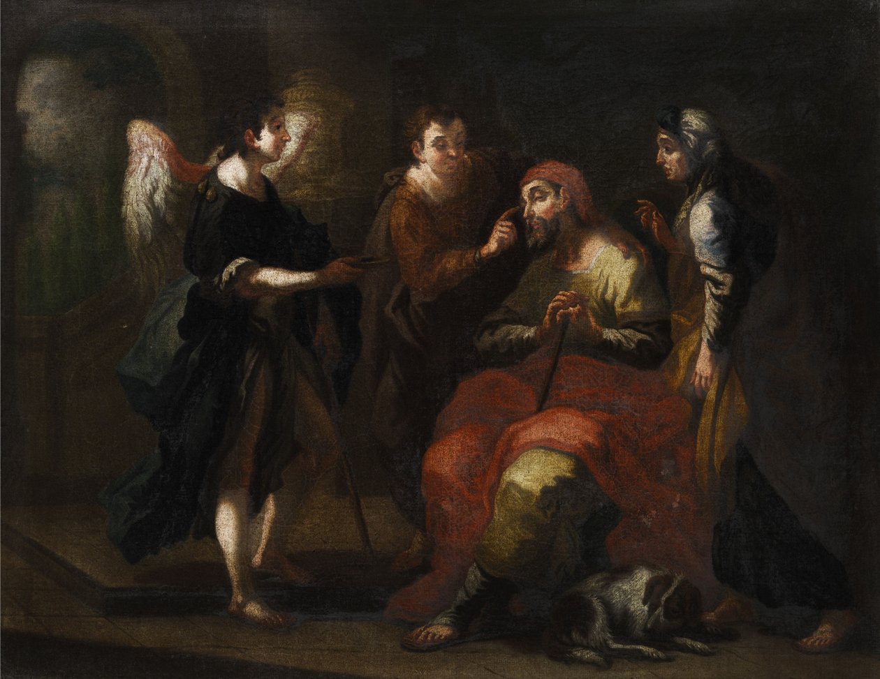 Tobias Heals the Blind Father by Unbekannt Unbekannt