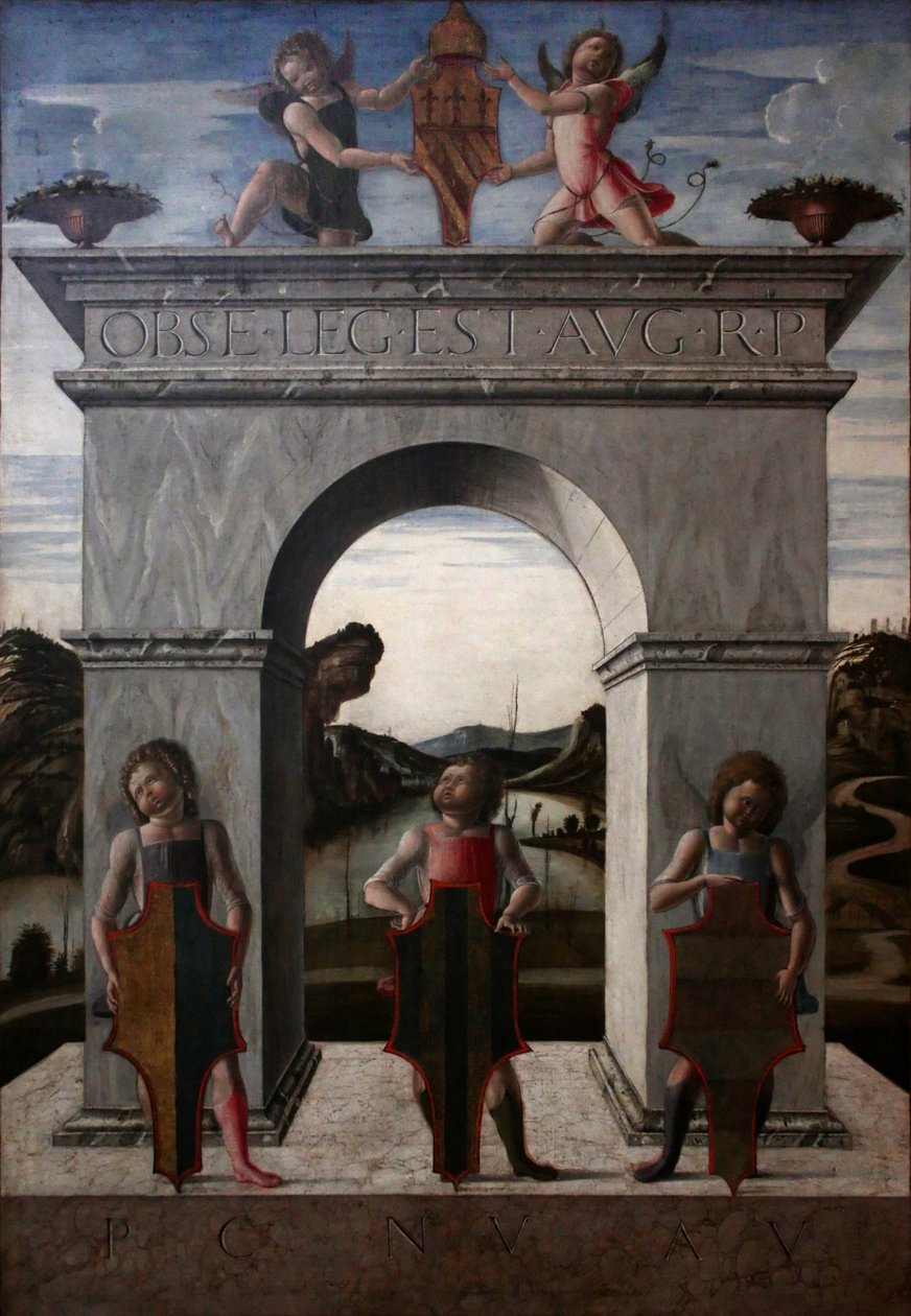 Triumphal Arch of the Doge Nicolò Tron by Unbekannt Unbekannt