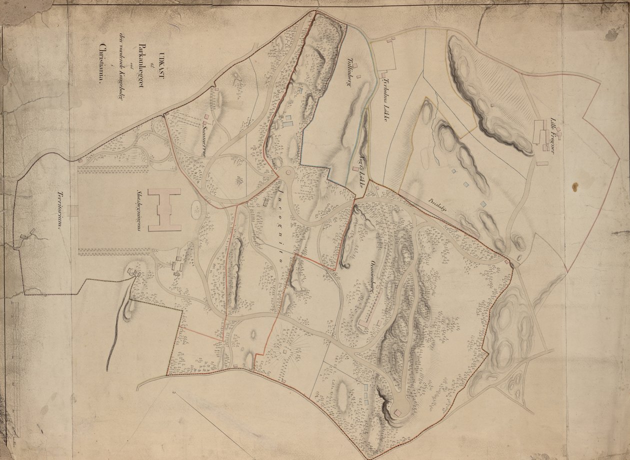 Draft for the Park Layout at the Future Royal Residence in Christiania by Unbekannt Unbekannt