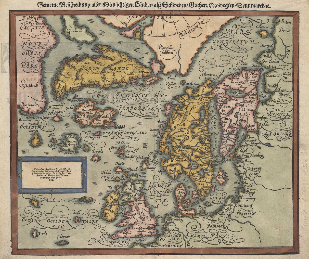 A Map of Iceland Around 1588 by Unbekannt Unbekannt