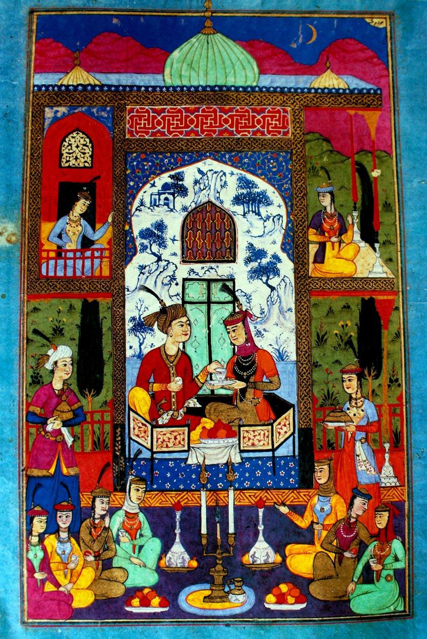 Khosrow and Shirin Listening to the Girls