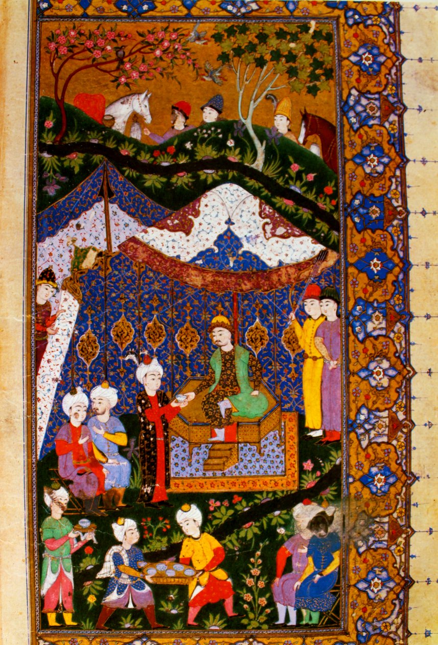 Banquet Scene, Double Miniature, Part II by Unbekannt Unbekannt