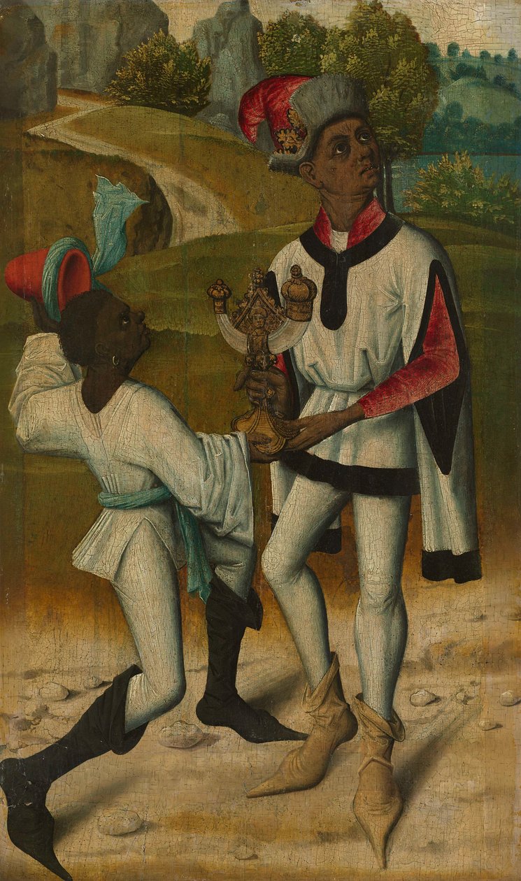 Balthasar, One of the Three Kings, with a Servant by Unbekannt Unbekannt