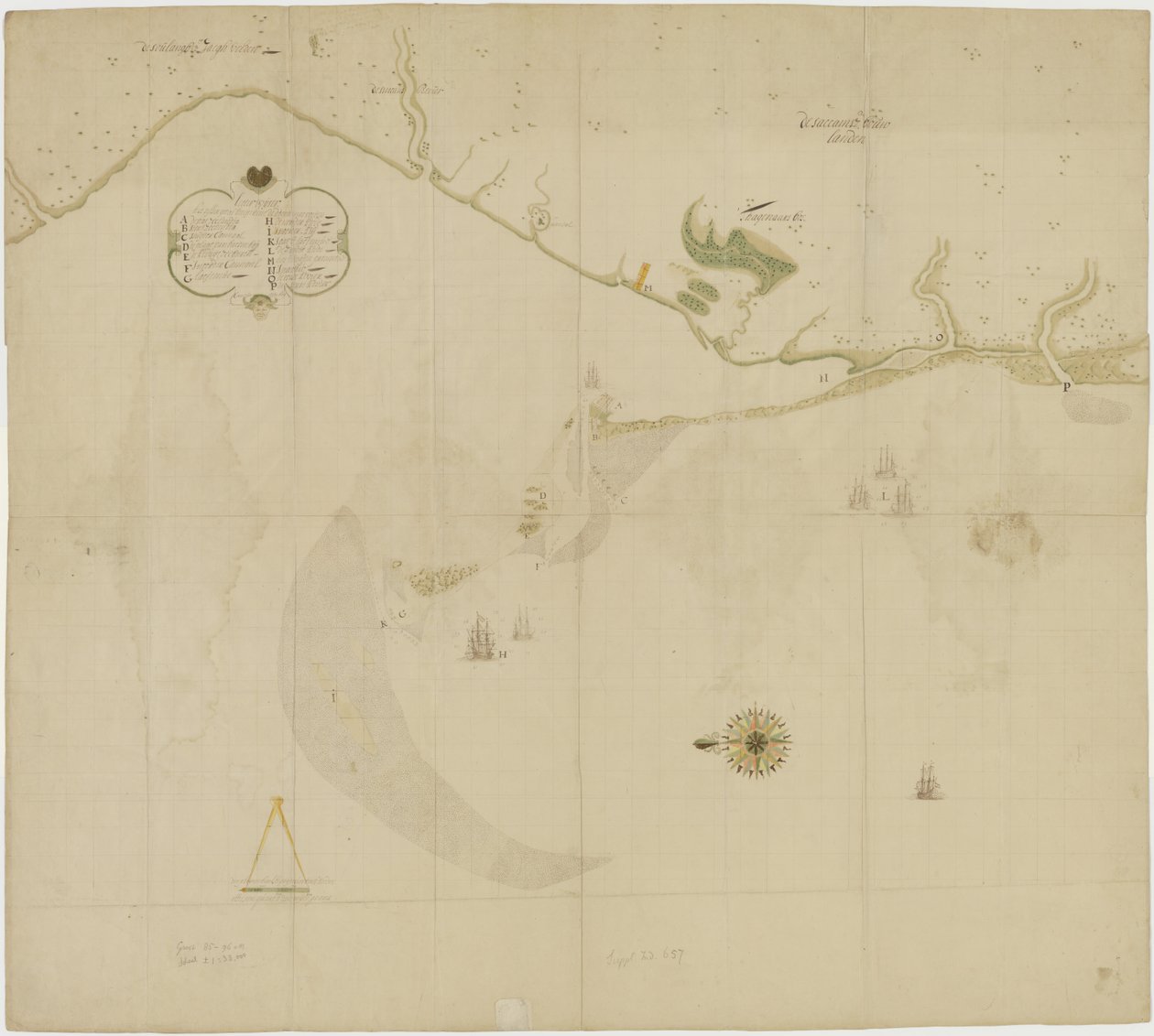 Map of Zeelandia and Surroundings, Formosa by Unbekannt Unbekannt