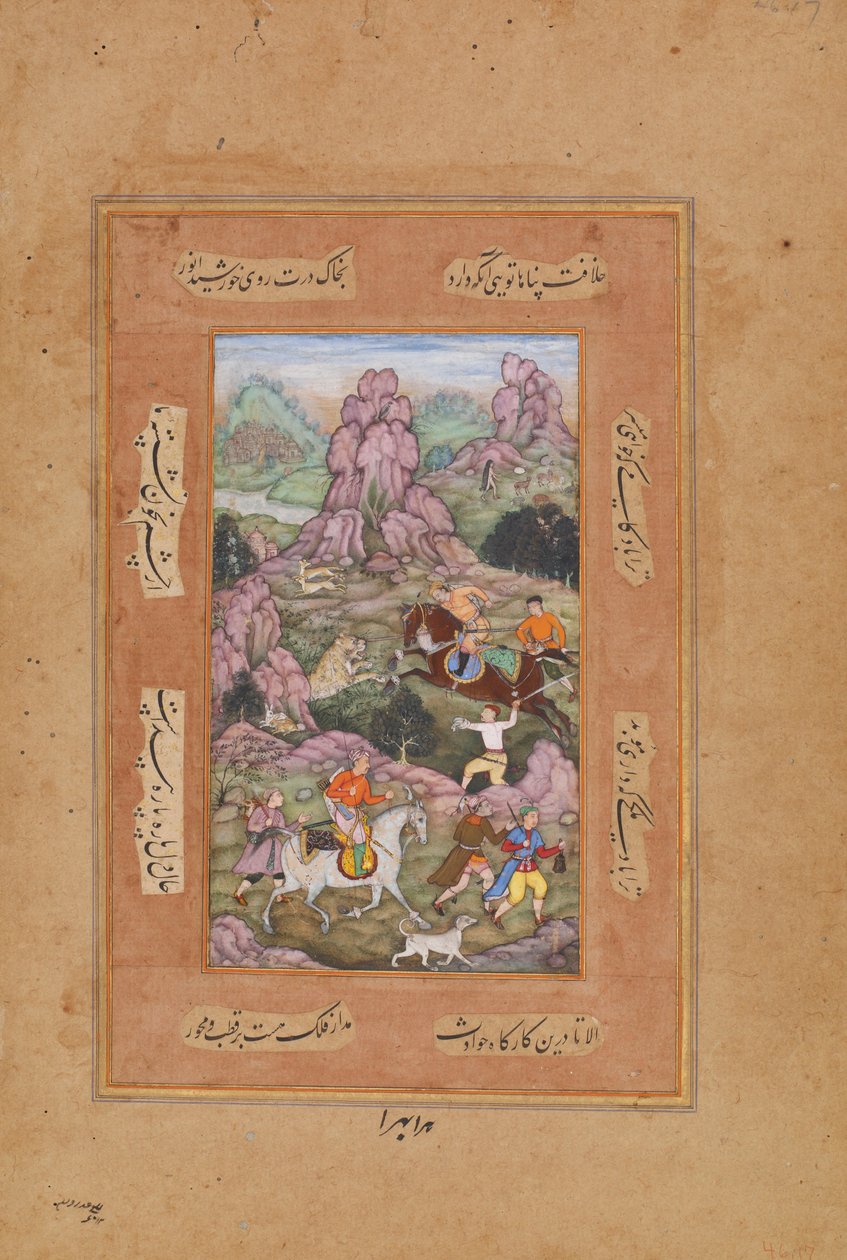 A Lion Hunt by Unbekannt Unbekannt