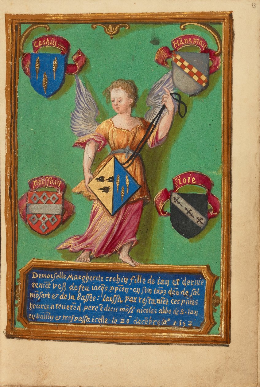 Arms of Marguerite Crohin by Unbekannt Unbekannt
