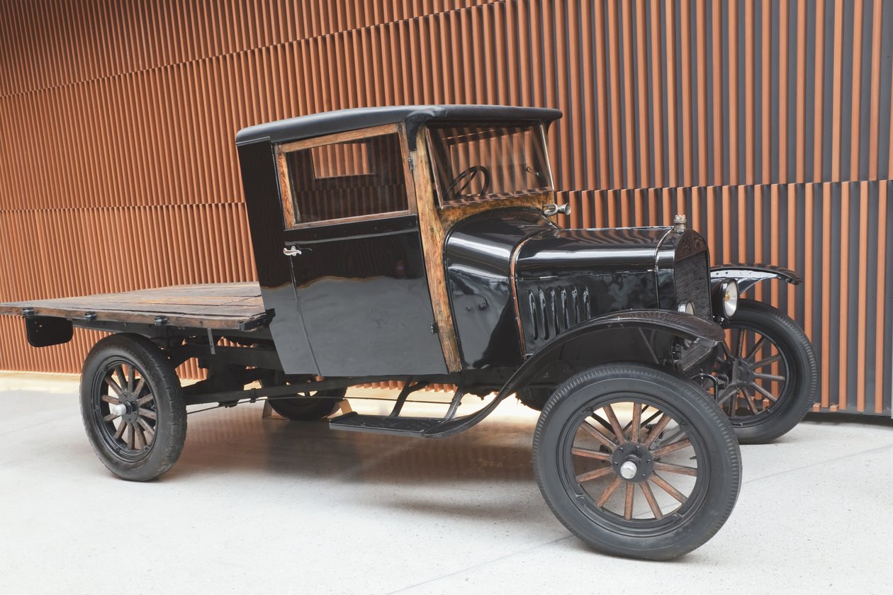 Black Ford Model T pickup truck from c.1920 by Unbekannt Unbekannt